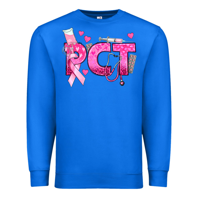 Breast Cancer Pct Patient Care Technician Premium Sweatshirt by texasbilliewilder | Teevron