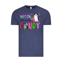 Vintage Denim Witch better have my candy Vintage Tee - NancyCooperArtShop
