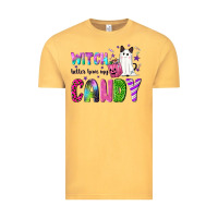 Vintage Mustard Witch better have my candy Vintage Tee - NancyCooperArtShop