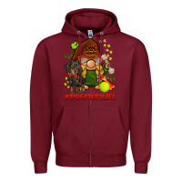 Burgundy dog mom  life gnome Zipper Hoodie - BarkalooDesign