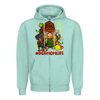 Seafoam dog mom  life gnome Zipper Hoodie - BarkalooDesign