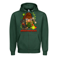 Sports Green dog mom  life gnome Zipper Hoodie - BarkalooDesign