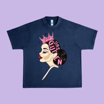 Yas Queen Urban Heavy Tee Designed By Maliassmallbusiness