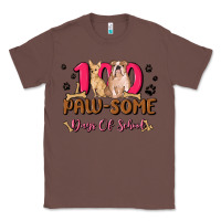 Chestnut 100 paw some days of school Classic Tee - MaliasSmallBusiness