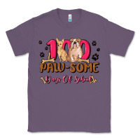 Lavender 100 paw some days of school Classic Tee - MaliasSmallBusiness