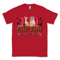 Red 100 paw some days of school Classic Tee - MaliasSmallBusiness
