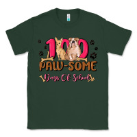 Sports Green 100 paw some days of school Classic Tee - MaliasSmallBusiness
