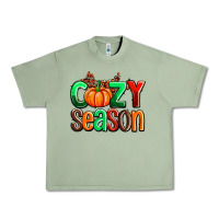 Oil Green cozy season with fall colors palette and pumpkin Urban Heavy Tee - AdoDesignShop