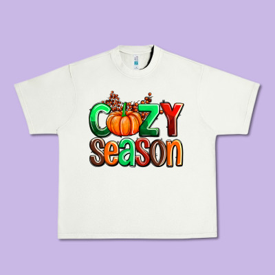 Cozy Season With Fall Colors Palette And Pumpkin Urban Heavy Tee Designed By Adodesignshop
