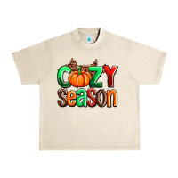 Sandshell cozy season with fall colors palette and pumpkin Urban Heavy Tee - AdoDesignShop