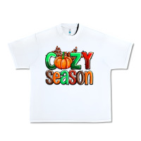 White cozy season with fall colors palette and pumpkin Urban Heavy Tee - AdoDesignShop