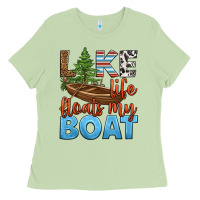 Matcha lake life floats my boat Ladies Tee - HRA Design Shop