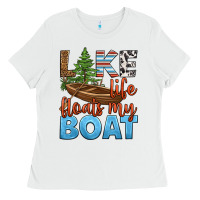 White lake life floats my boat Ladies Tee - HRA Design Shop