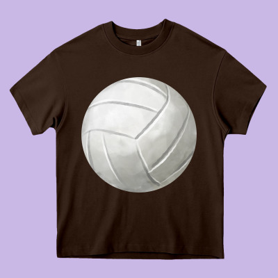 Volleyball Fa Element Heavy Core Tee Designed By Fadigitalartstudio