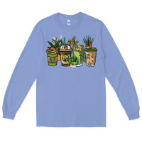 Colony Blue plant lover coffee cups Long Sleeve Tee - NancyCooperArtShop