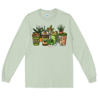 Matcha plant lover coffee cups Long Sleeve Tee - NancyCooperArtShop