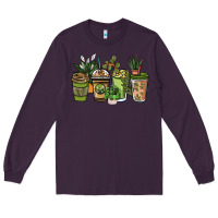 Plum plant lover coffee cups Long Sleeve Tee - NancyCooperArtShop