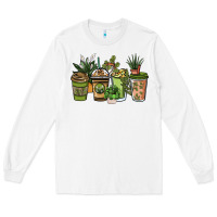 White plant lover coffee cups Long Sleeve Tee - NancyCooperArtShop