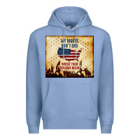 Colony Blue my rights don't end Premium Hoodie - TumblerDesignByShophia