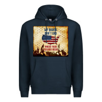 Navy my rights don't end Premium Hoodie - TumblerDesignByShophia