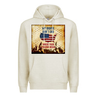 Oatmeal Heather my rights don't end Premium Hoodie - TumblerDesignByShophia