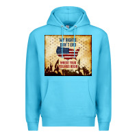 Ocean Blue my rights don't end Premium Hoodie - TumblerDesignByShophia