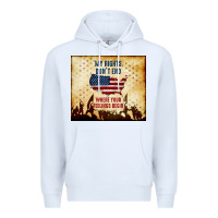 White my rights don't end Premium Hoodie - TumblerDesignByShophia