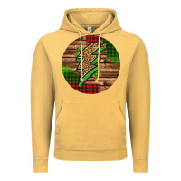 Vintage Mustard leopard lightning bolt Christmas Vintage Hoodie - Jasminsmagicworld