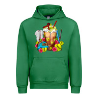 Emerald Softball Frappe Coffee Urban Hoodie - FaDigitalArtStudio