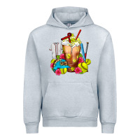 Heather Grey Softball Frappe Coffee Urban Hoodie - FaDigitalArtStudio