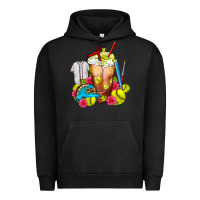 Pigment Black Softball Frappe Coffee Urban Hoodie - FaDigitalArtStudio