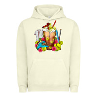 Pigment Pistachio Softball Frappe Coffee Urban Hoodie - FaDigitalArtStudio