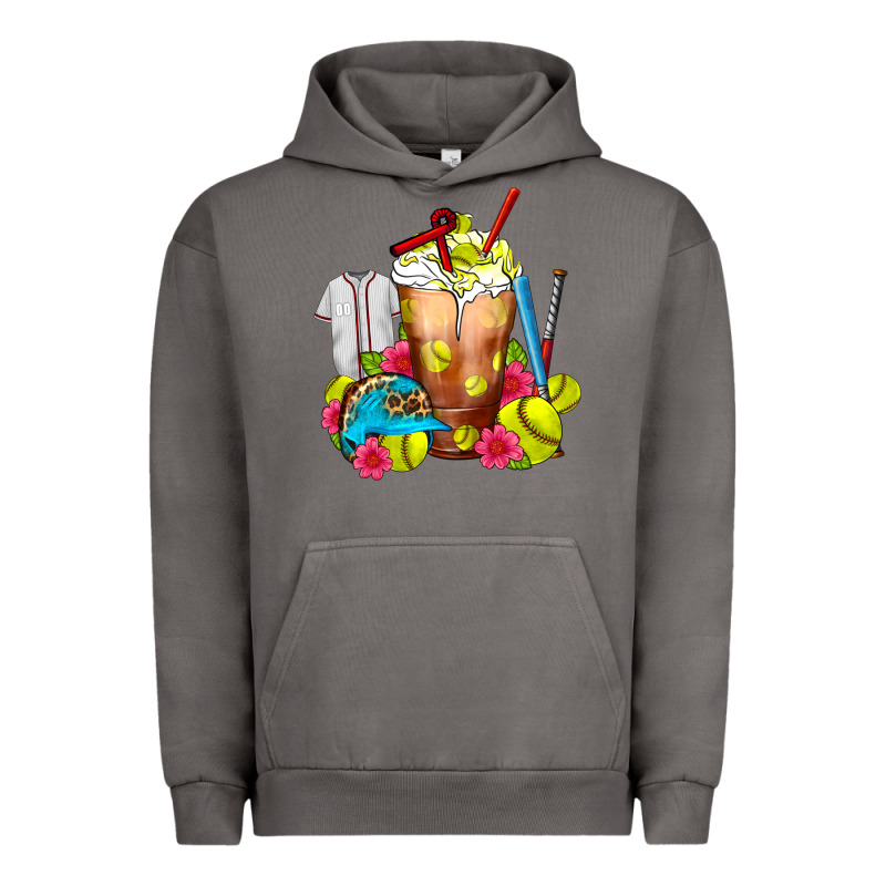 Softball Frappe Coffee Urban Hoodie by FaDigitalArtStudio | Teevron