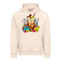 Sandshell Softball Frappe Coffee Urban Hoodie - FaDigitalArtStudio
