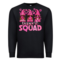 Black breast cancer afro gnomies support squad Premium Sweatshirt - texasbilliewilder