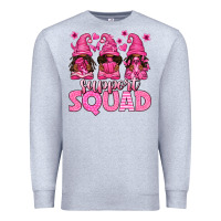 Heather Grey breast cancer afro gnomies support squad Premium Sweatshirt - texasbilliewilder