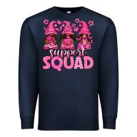 Navy breast cancer afro gnomies support squad Premium Sweatshirt - texasbilliewilder
