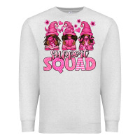 Oatmeal Heather breast cancer afro gnomies support squad Premium Sweatshirt - texasbilliewilder