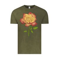 Vintage Olive rainbow's end rose Vintage Tee - LillyAllenDesigns