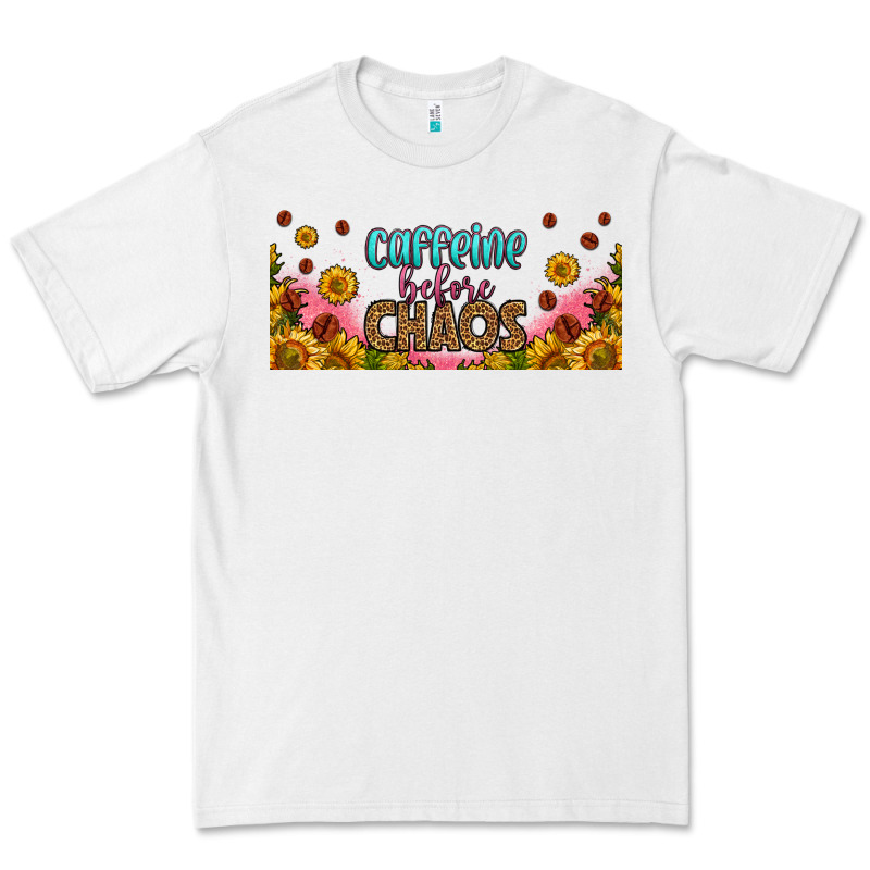 Caffeine Before Chaos 16oz Libbey Cup Premium Tee by HRA Design Shop | Teevron