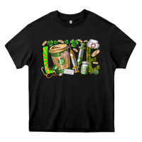 Black St Patricks love nurse Heavy Core Tee - RacoonDesign