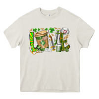 Cream St Patricks love nurse Heavy Core Tee - RacoonDesign