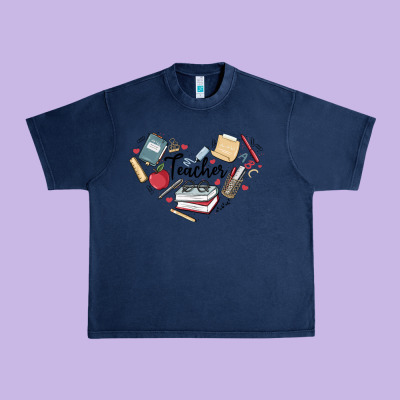 Teacher Urban Heavy Tee Designed By Maliassmallbusiness