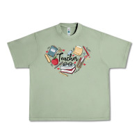 Oil Green teacher Urban Heavy Tee - MaliasSmallBusiness