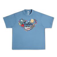 Pebble Blue teacher Urban Heavy Tee - MaliasSmallBusiness