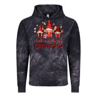 Cloud Black chilling with my gnomies Vintage Hoodie - NancyCooperArtShop