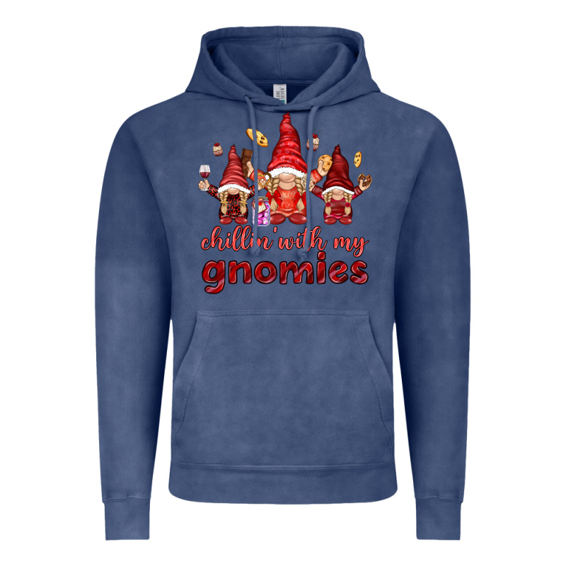 Chilling With My Gnomies Vintage Hoodie by NancyCooperArtShop | Teevron