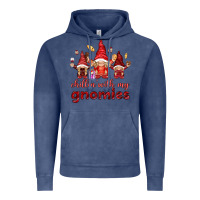 Vintage Denim chilling with my gnomies Vintage Hoodie - NancyCooperArtShop