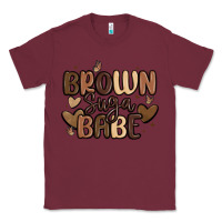 Burgundy brown sugar babe Classic Tee - MaliasSmallBusiness