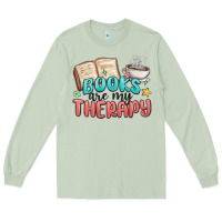 Matcha books are my therapy Long Sleeve Tee - MaliasSmallBusiness